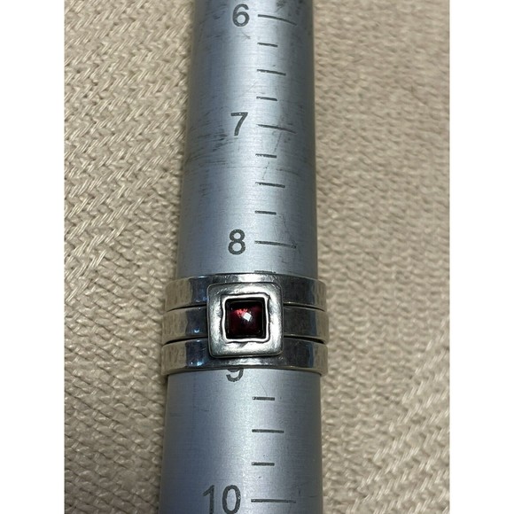 NEW- Silpada R0949 Garnet Stackable Ring Set Size 9 - Picture 2 of 6